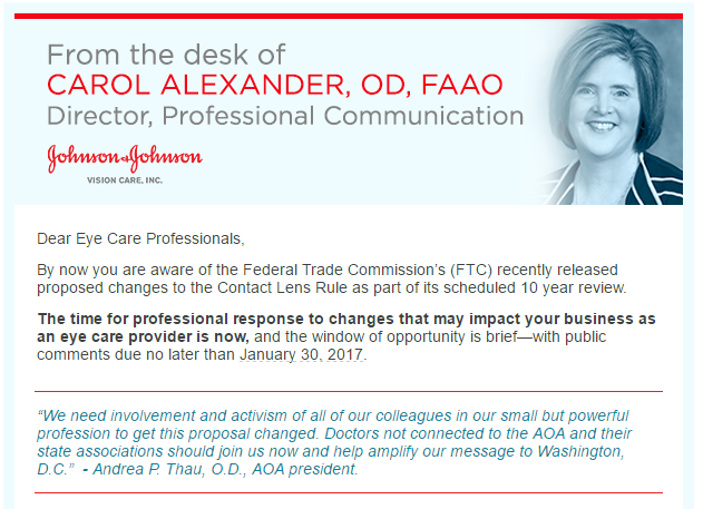 Optometry Podcast: J&J Vision Care: FTC Call to Action