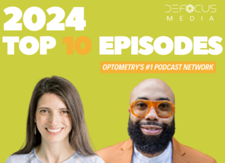 Top 10 Optometry Podcast Episodes for 2024